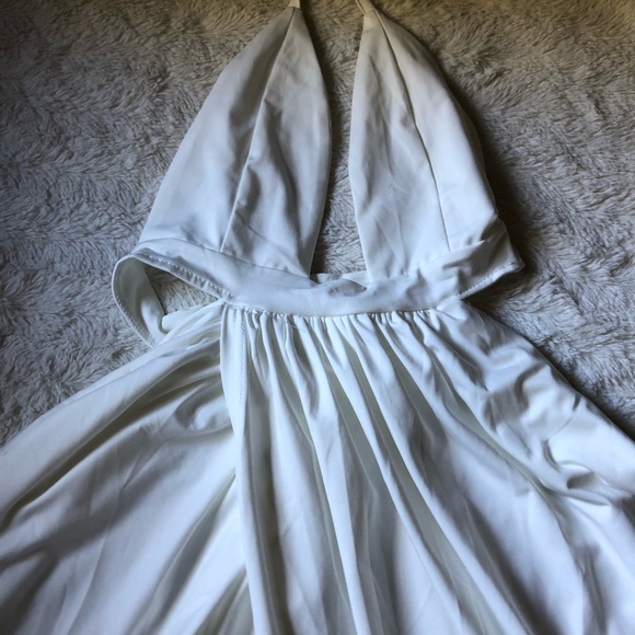 White Marilyn Monroe Maxi Dress - Picture 1 of 4